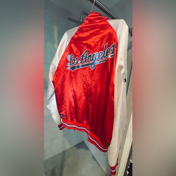 LA Dodgers Jacket- Japan Olympics - L - Red Blue - LA Dodgers Jersey Jacket - Picture 10 of 12
